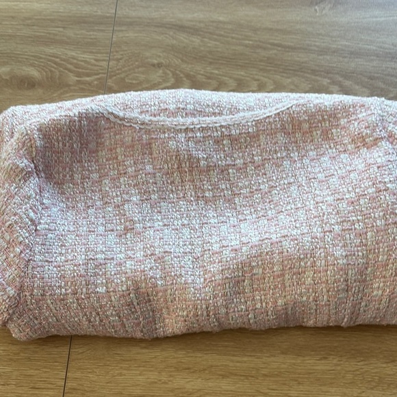 Sandro Orange Pink Buttoned Long Sleeve Sweater Dress - Picture 7 of 7